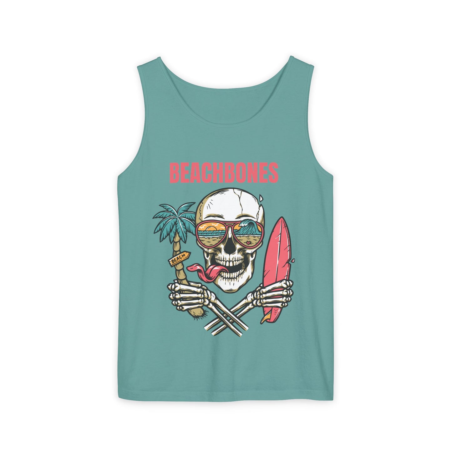 BeachBones Summer -Unisex Garment-Dyed Tank Top