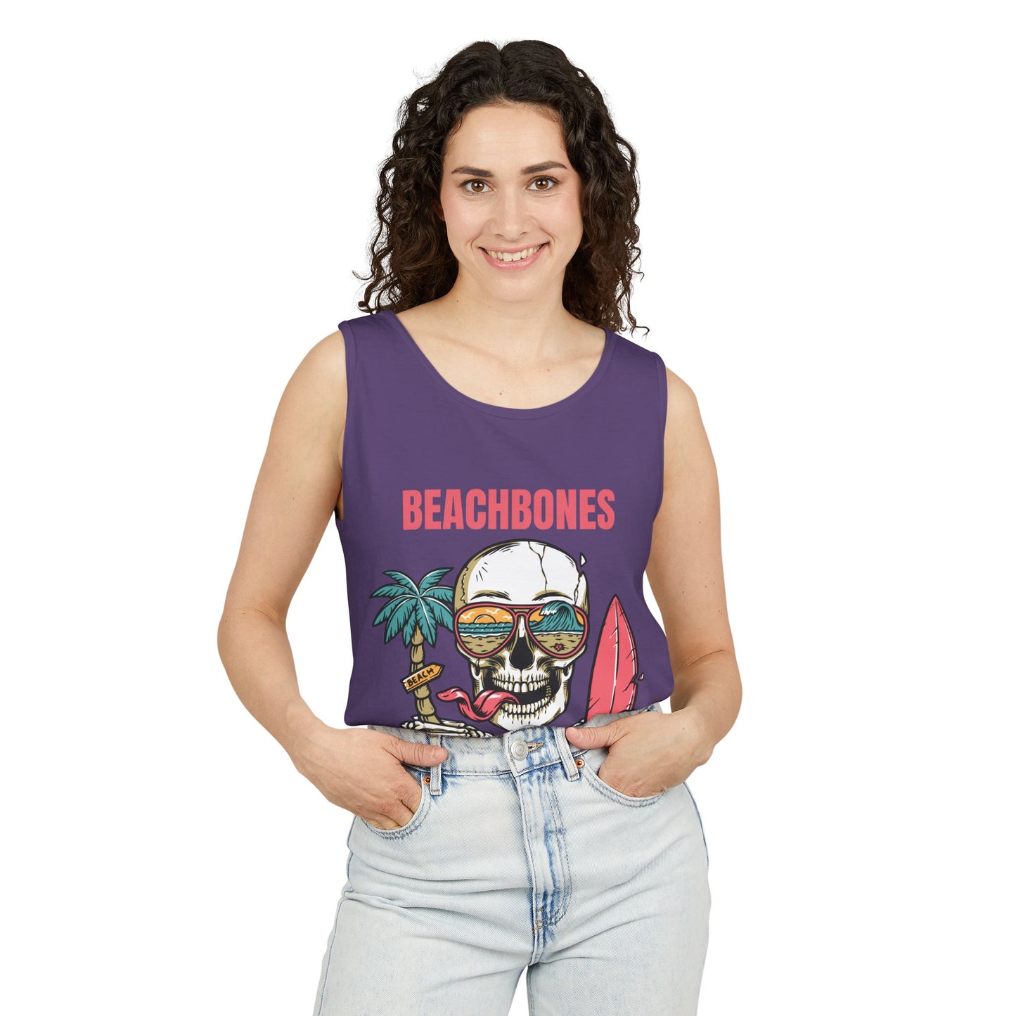 BeachBones Summer -Unisex Garment-Dyed Tank Top