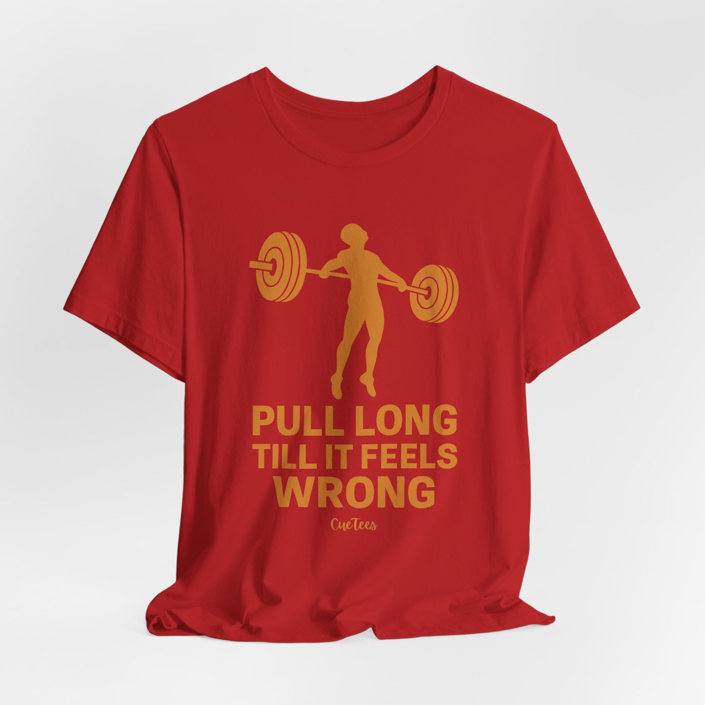 CueTees: The Long Pull Tee- Barbell Gym Tee