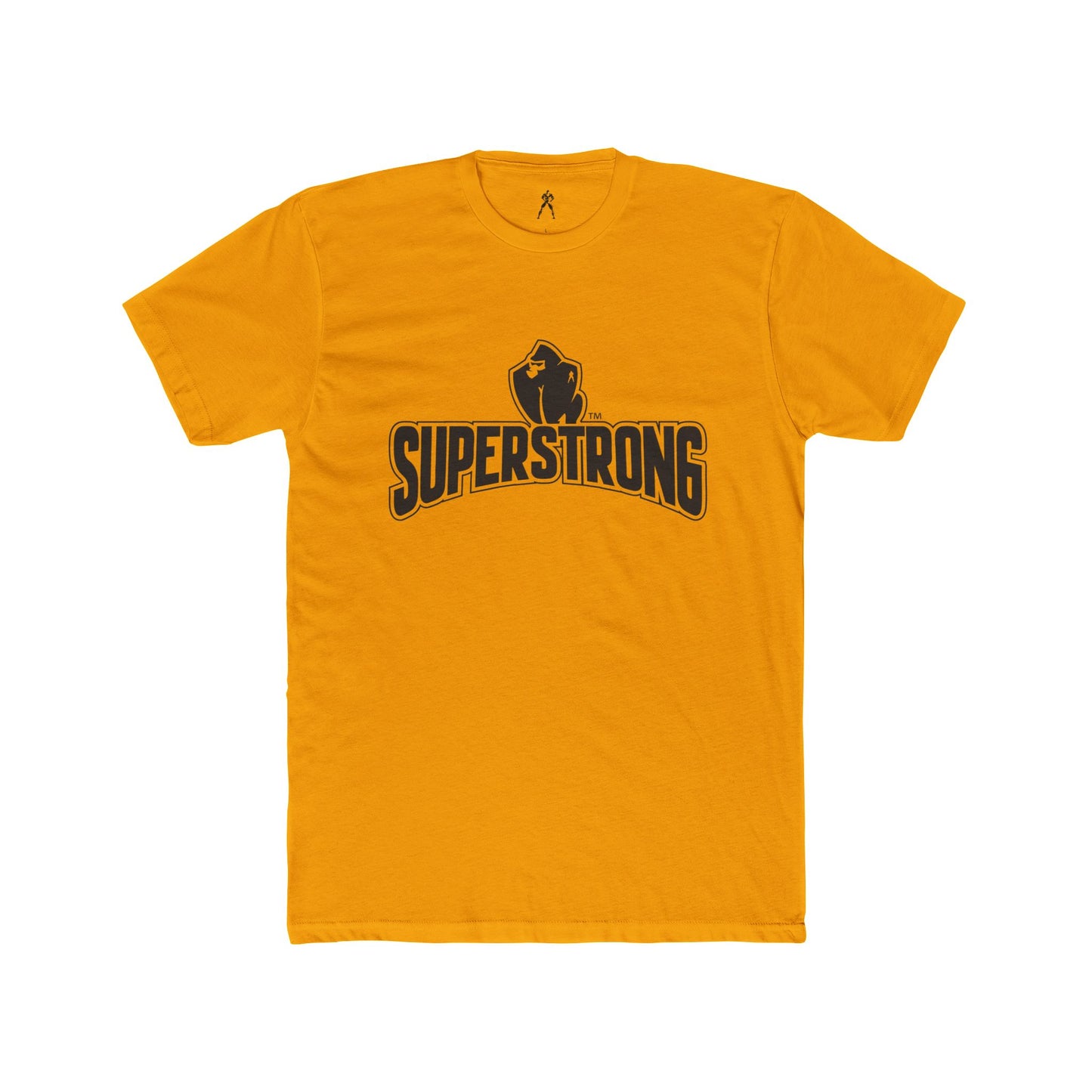 Super Strong - STRONGER IS HAPPIER T. Unisex Cotton Crew Tee, Motivational Shirt, Gift for Fitness Lovers, Casual Wear, Gym Apparel, Everyday Comfort