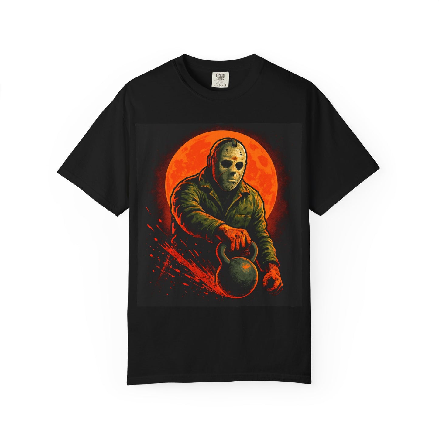 The MAD Flexorcist “Killer Kettlebell” Tee Jay and his Kb , Halloween Apparel Tee