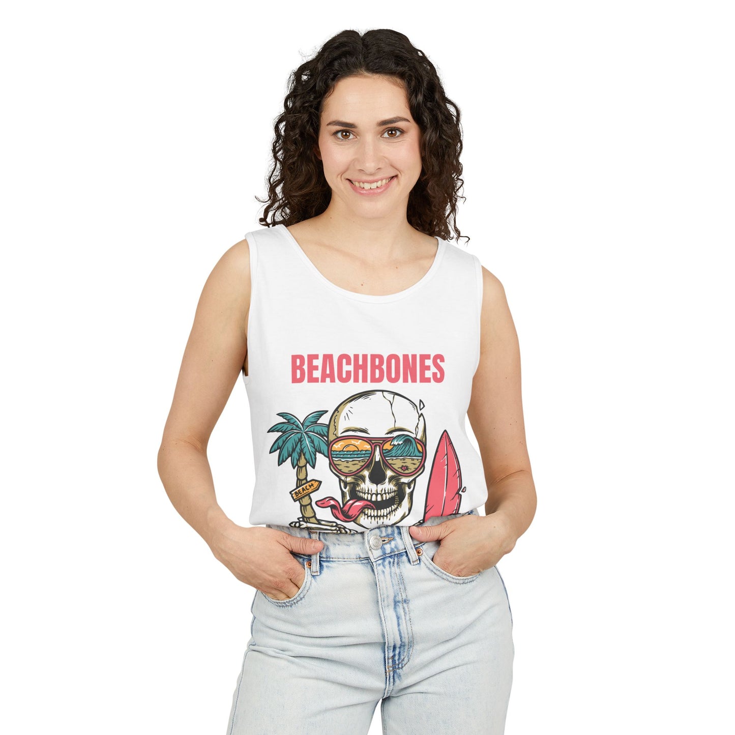 BeachBones Summer -Unisex Garment-Dyed Tank Top