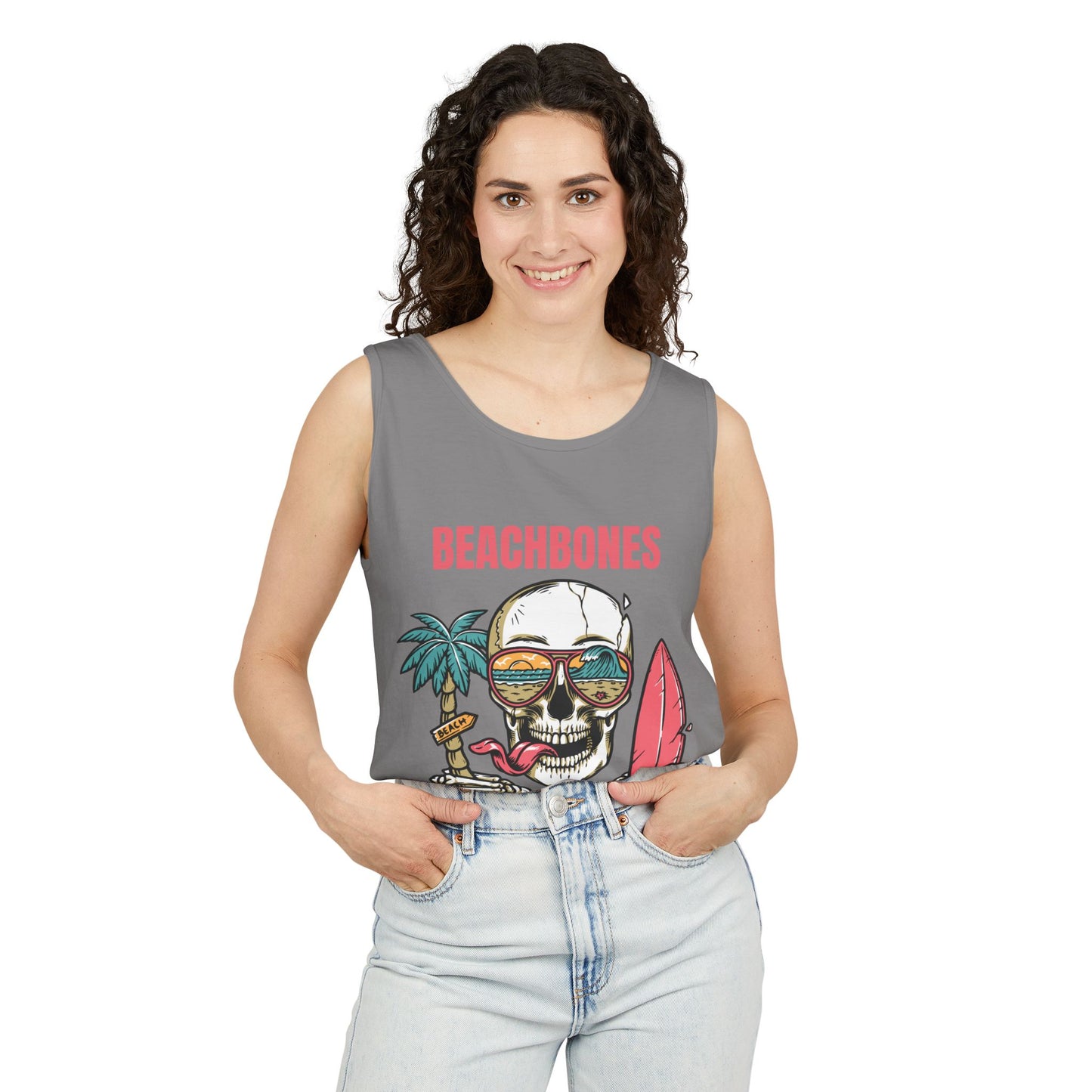 BeachBones Summer -Unisex Garment-Dyed Tank Top