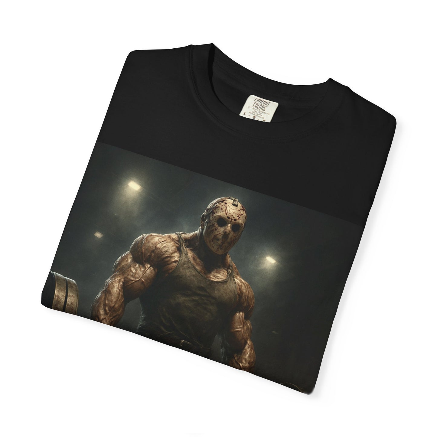 Jacked Jason. MAD Flexorcist line -Muscle Horror T-Shirt | Jacked Jason Graphic Tee for Fans, Halloween Costume, Fitness Gift, Casual Wear, Horror Lover Apparel