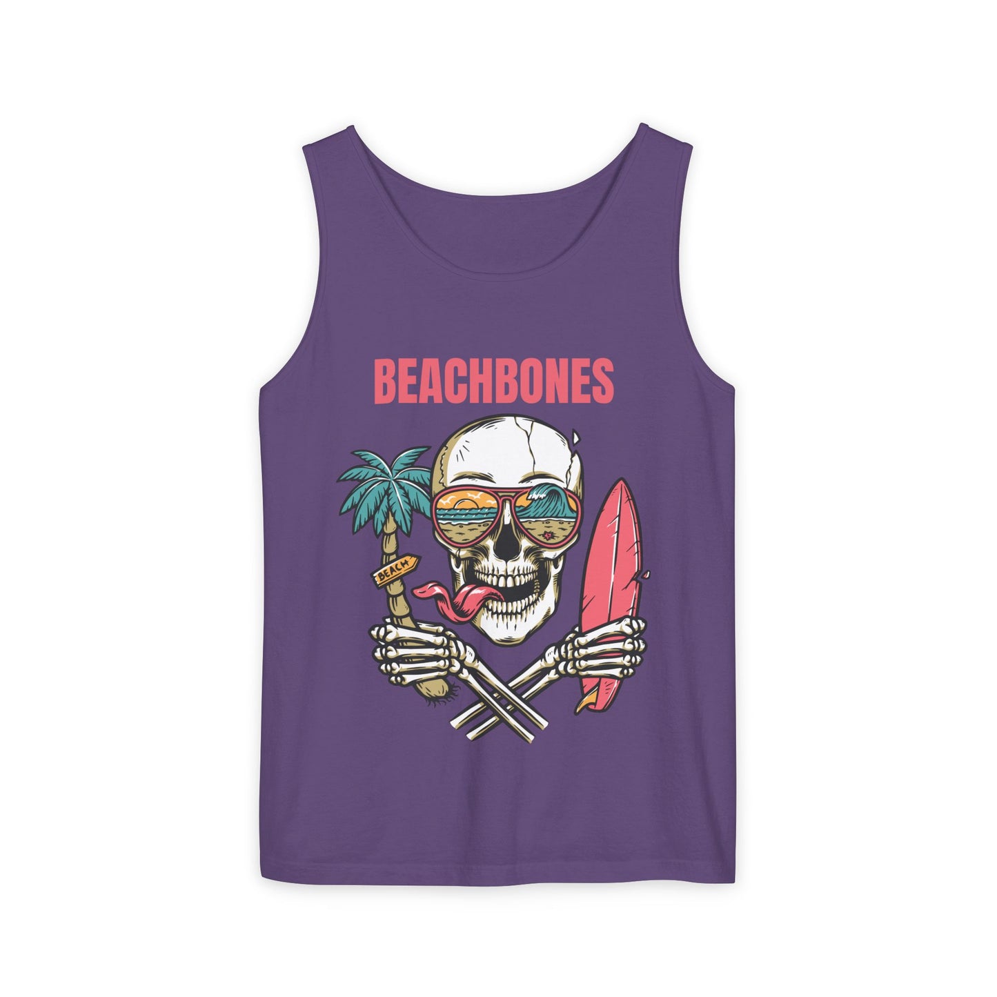 BeachBones Summer -Unisex Garment-Dyed Tank Top