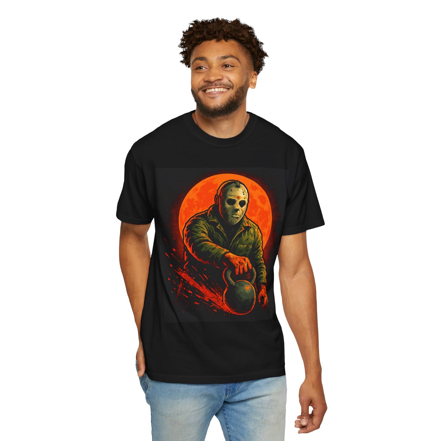 The MAD Flexorcist “Killer Kettlebell” Tee Jay and his Kb , Halloween Apparel Tee