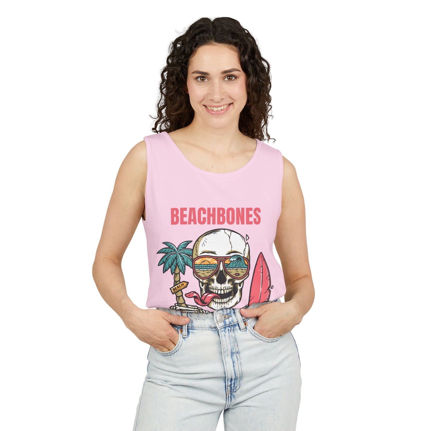 BeachBones Summer -Unisex Garment-Dyed Tank Top