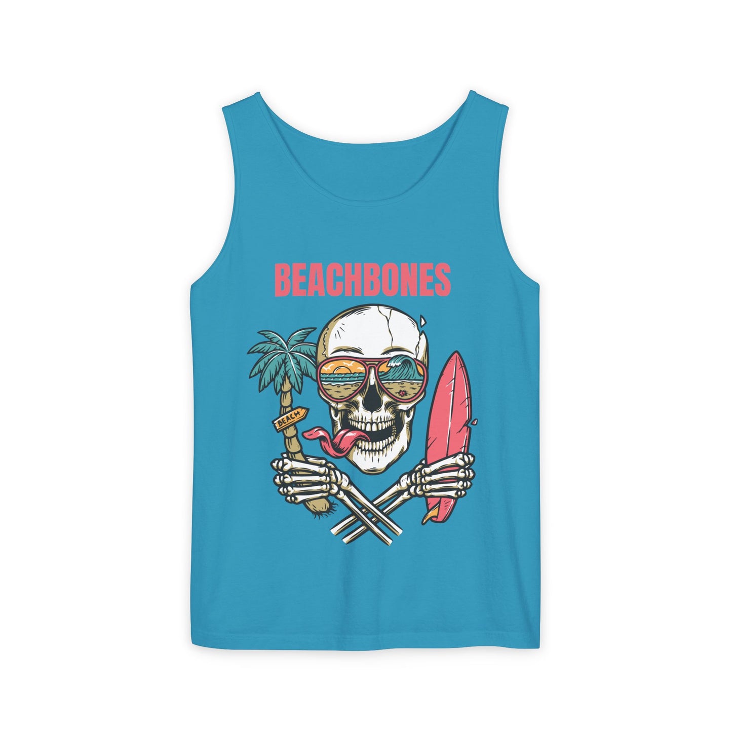 BeachBones Summer -Unisex Garment-Dyed Tank Top