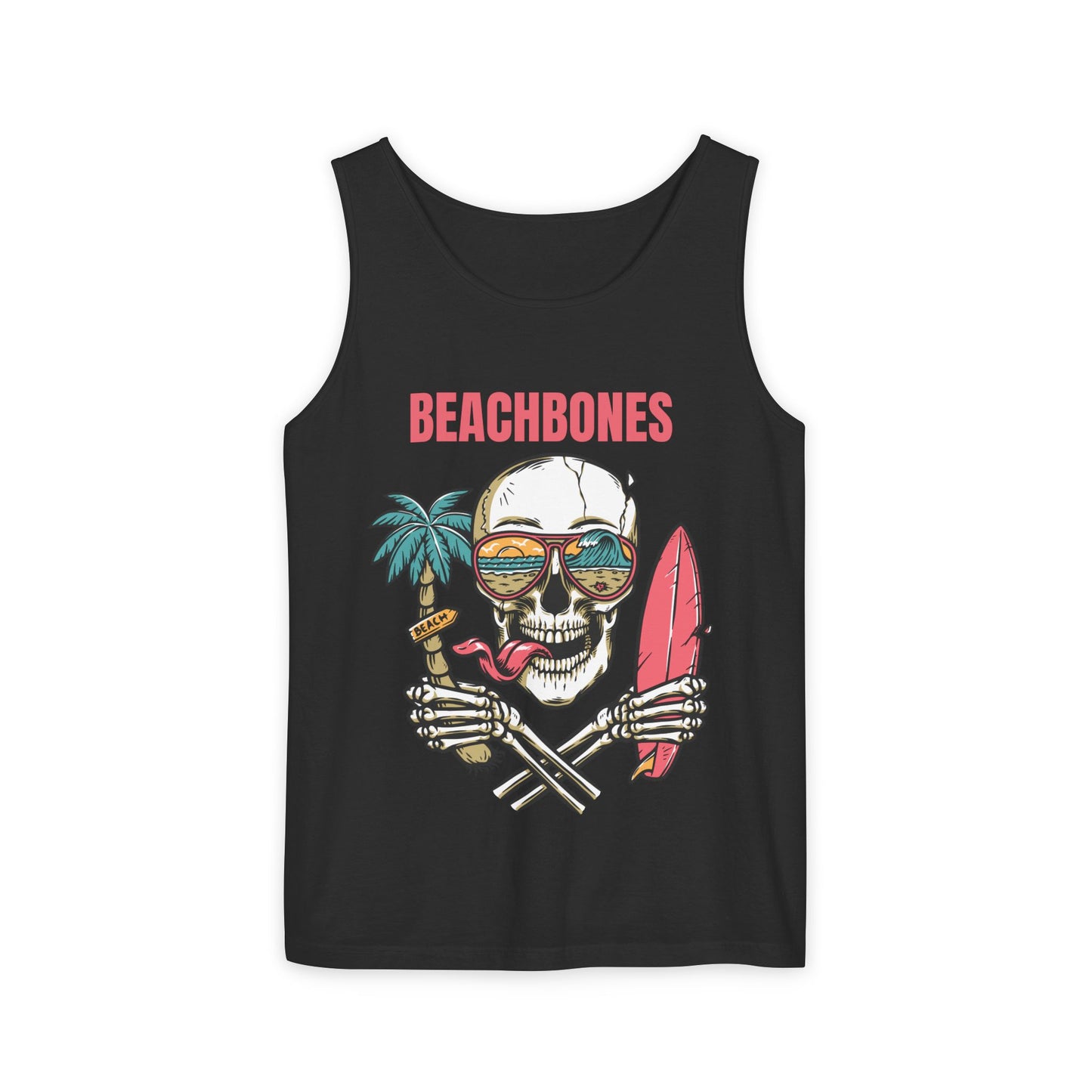 BeachBones Summer -Unisex Garment-Dyed Tank Top