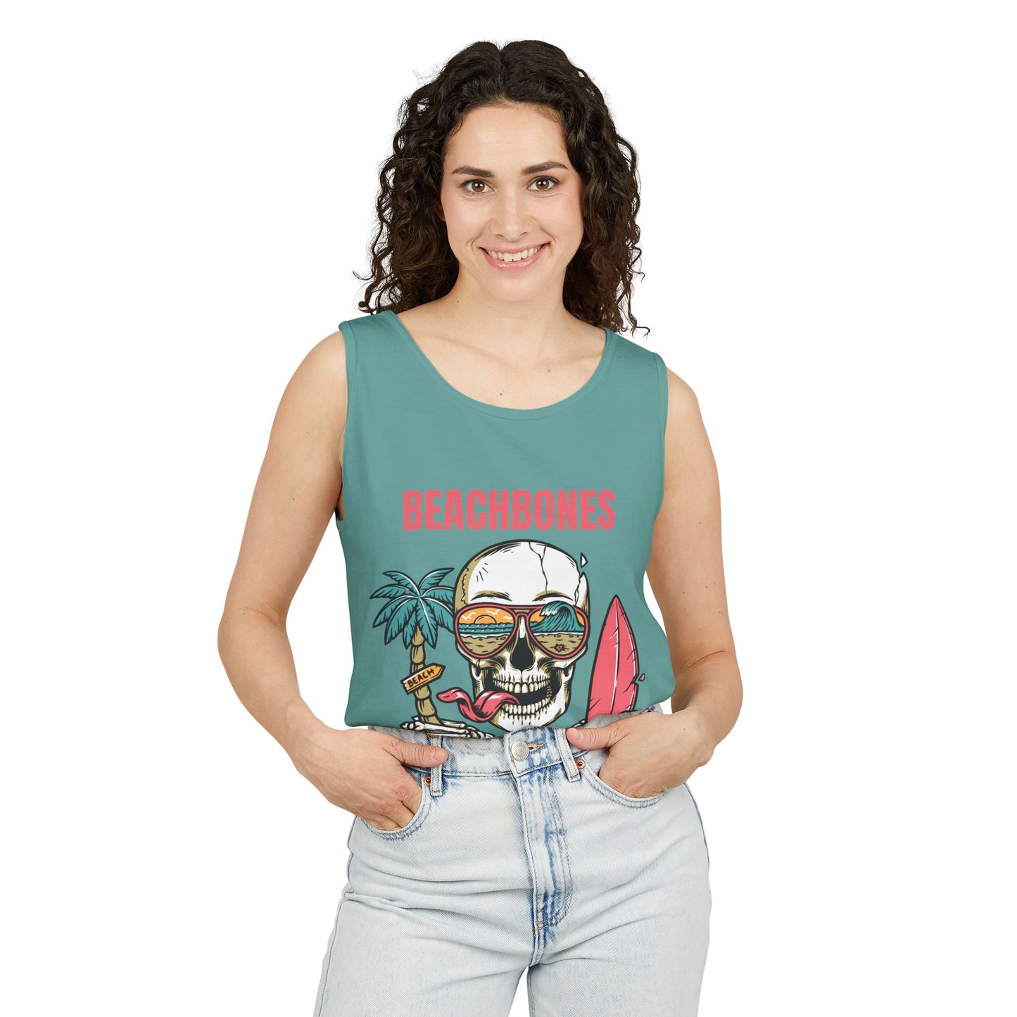 BeachBones Summer -Unisex Garment-Dyed Tank Top