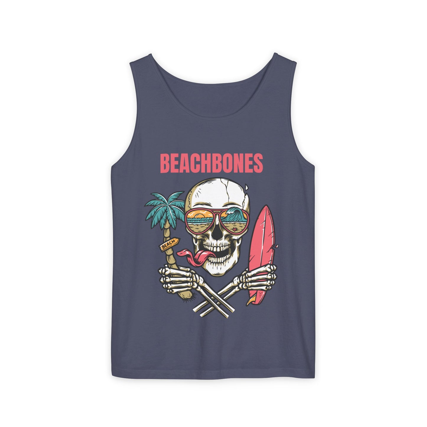 BeachBones Summer -Unisex Garment-Dyed Tank Top