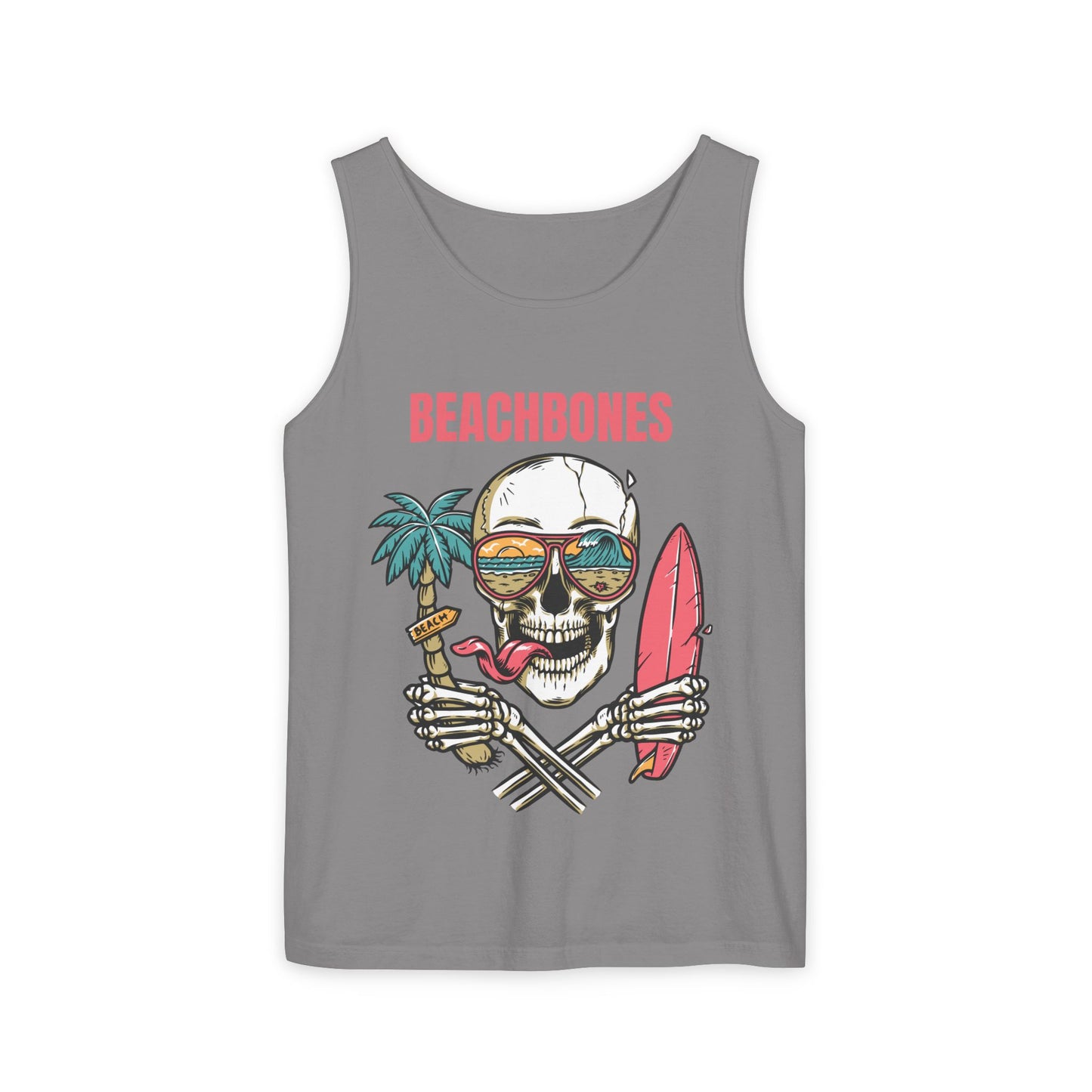 BeachBones Summer -Unisex Garment-Dyed Tank Top