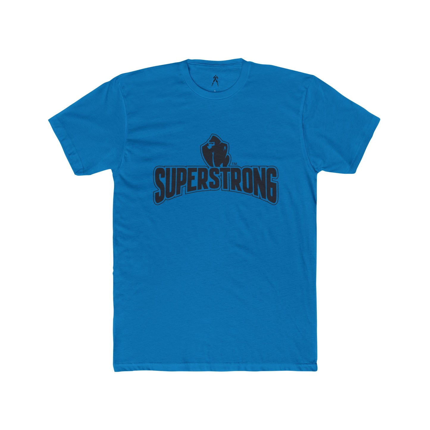 Super Strong - STRONGER IS HAPPIER T. Unisex Cotton Crew Tee, Motivational Shirt, Gift for Fitness Lovers, Casual Wear, Gym Apparel, Everyday Comfort