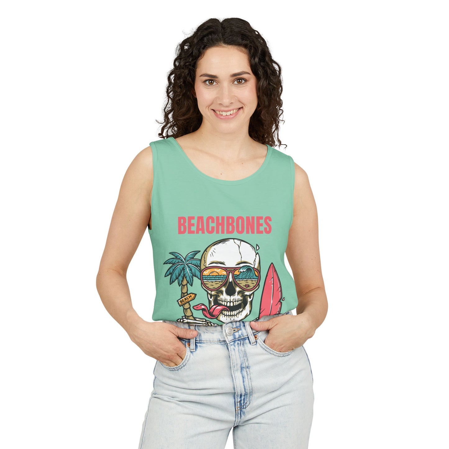 BeachBones Summer -Unisex Garment-Dyed Tank Top