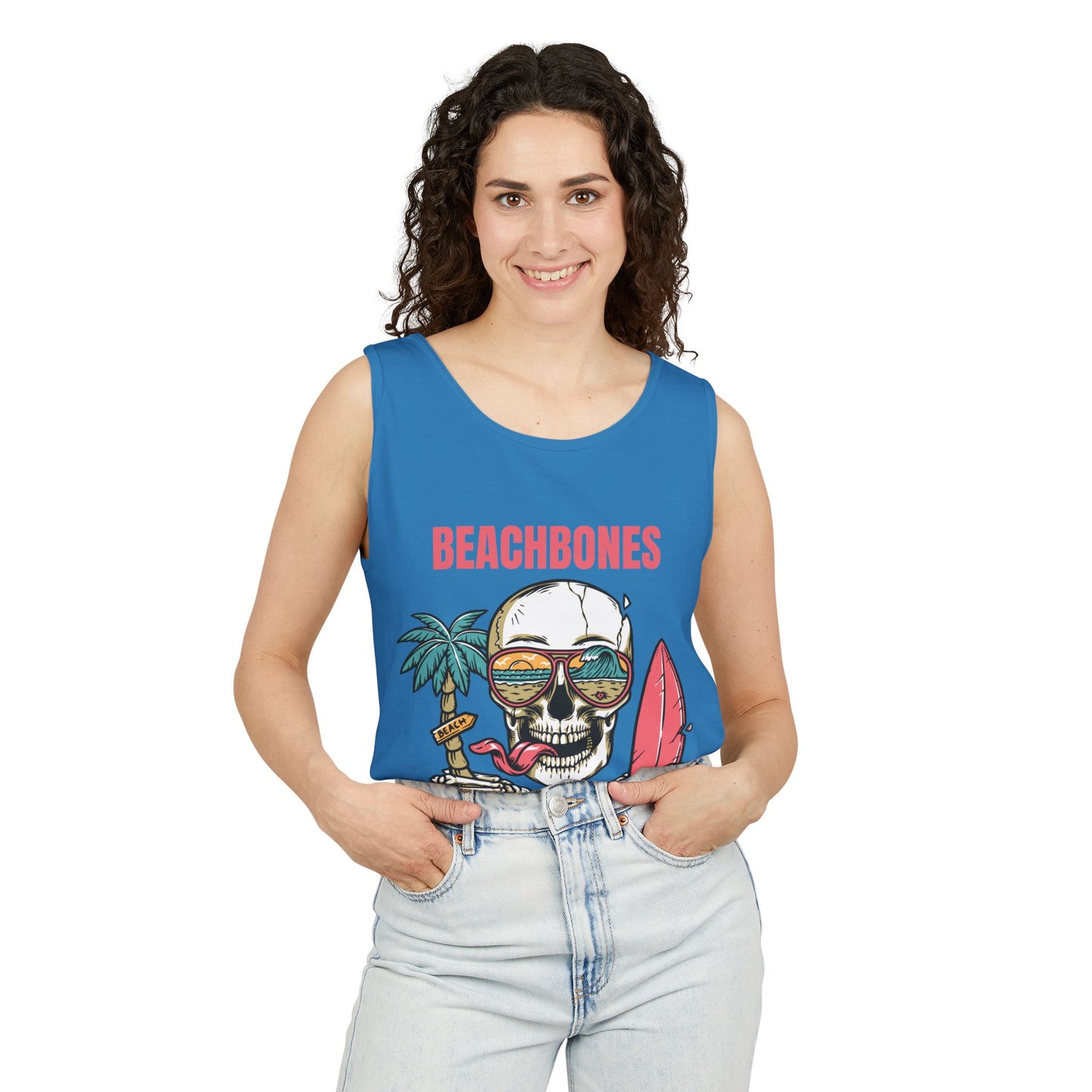 BeachBones Summer -Unisex Garment-Dyed Tank Top