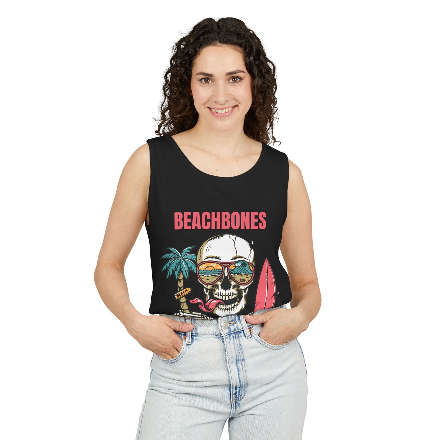 BeachBones Summer -Unisex Garment-Dyed Tank Top