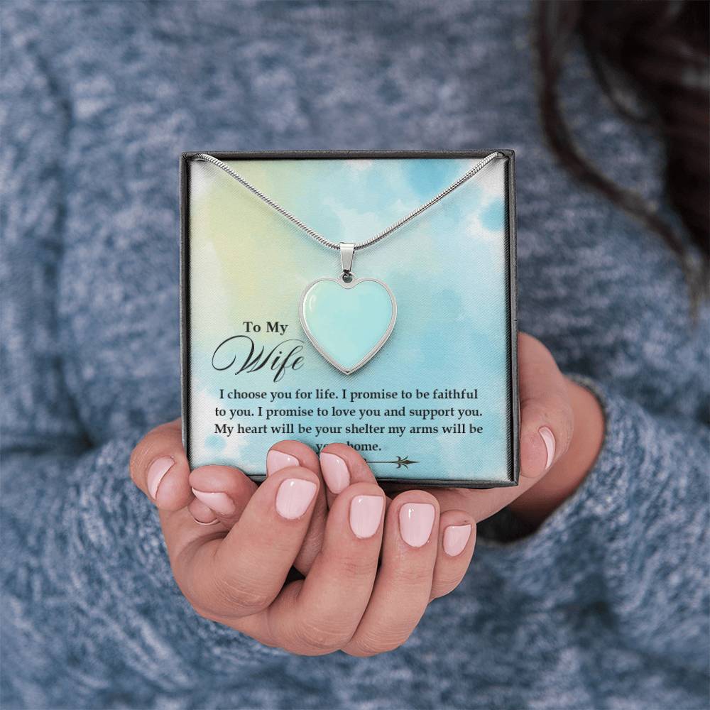 Personalized -Elegant Pendant For Your Wife - Perfect for Valentine's Day