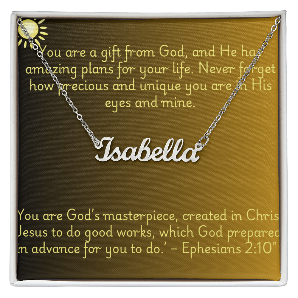 Gift From God - Personalized Name Necklace
