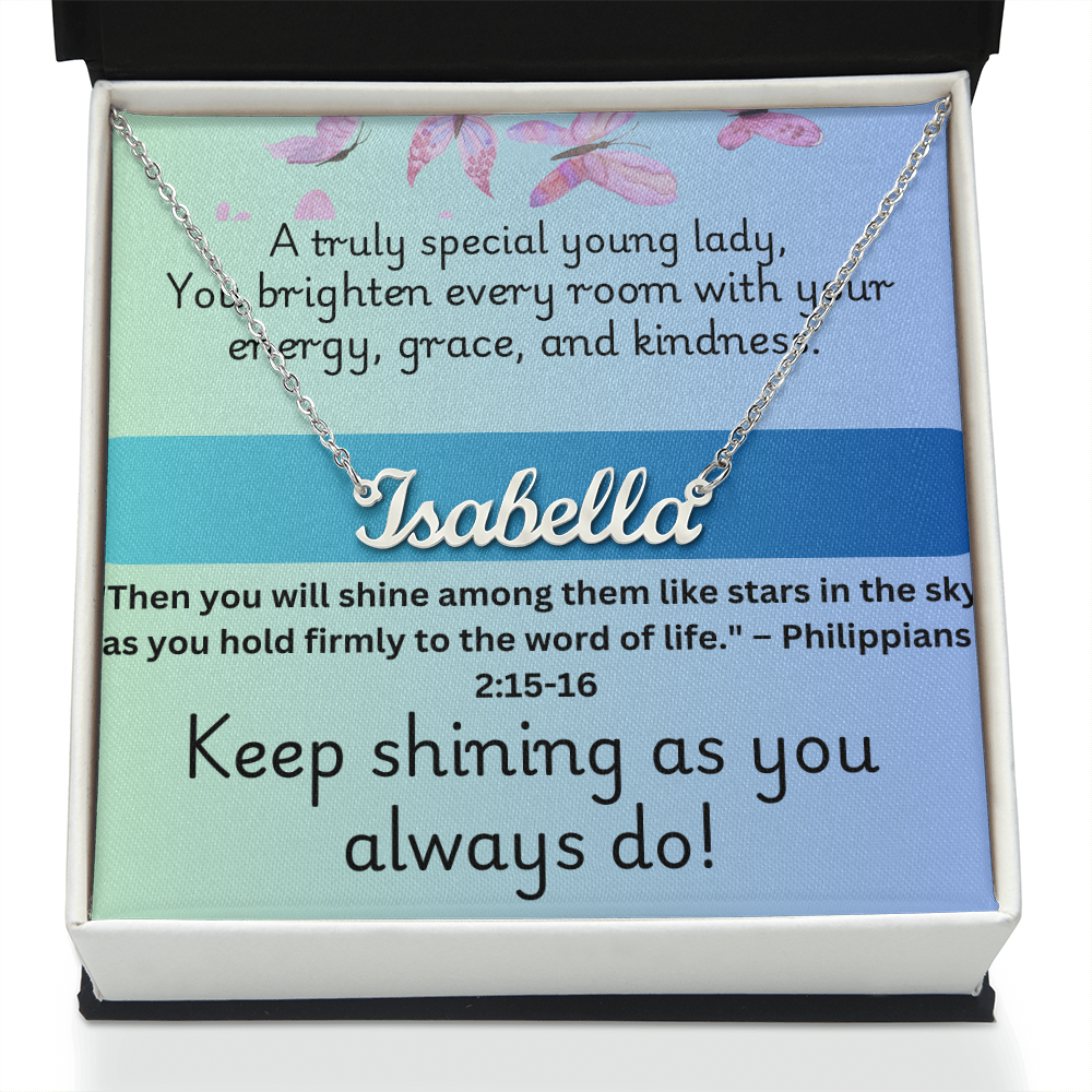 Keep Shinning - Personalized Necklace