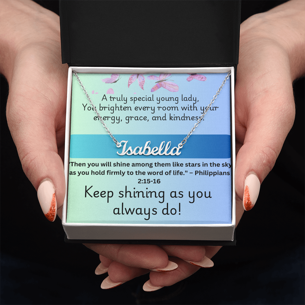 Keep Shinning - Personalized Necklace