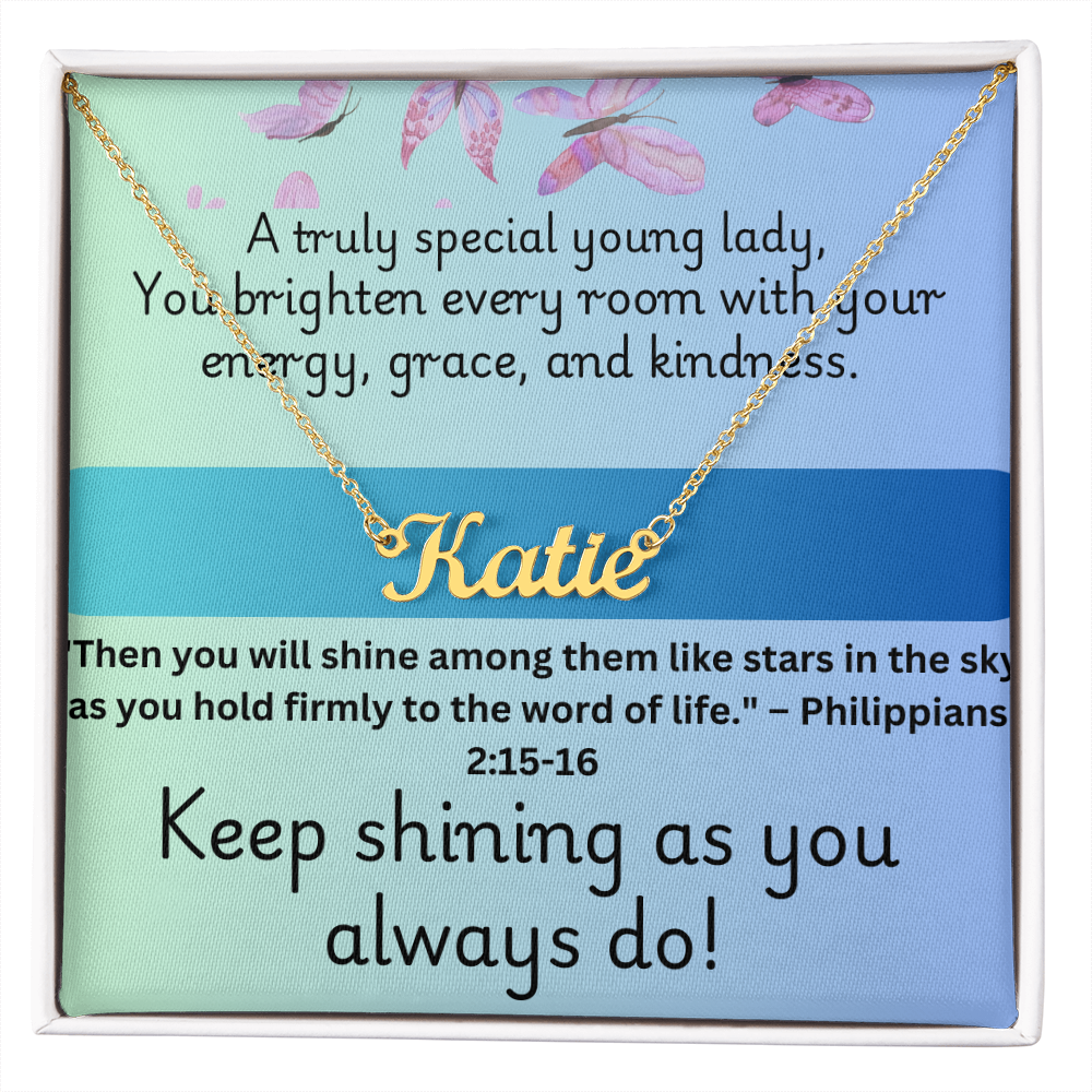 Keep Shinning - Personalized Necklace