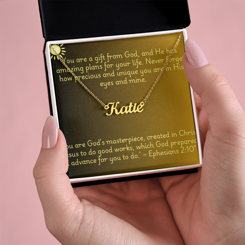 Gift From God - Personalized Name Necklace