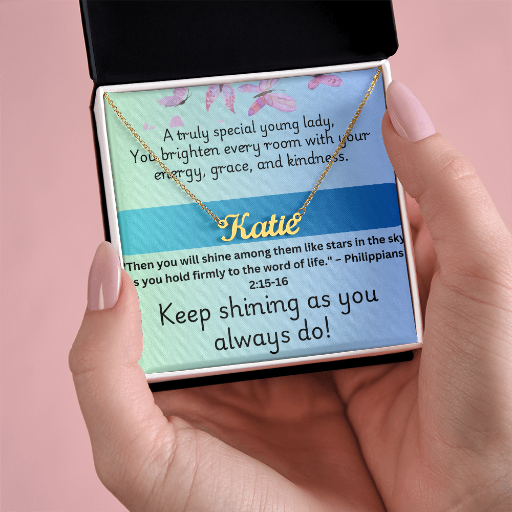 Keep Shinning - Personalized Necklace