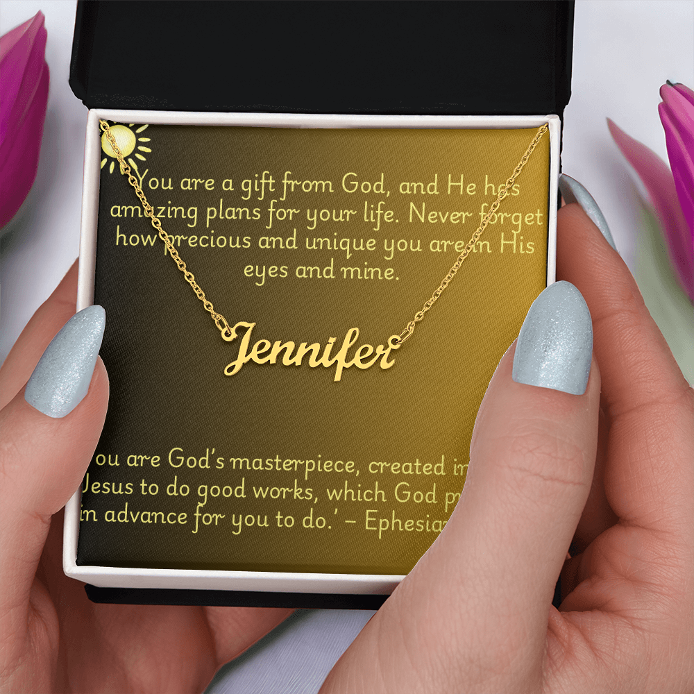 Gift From God - Personalized Name Necklace