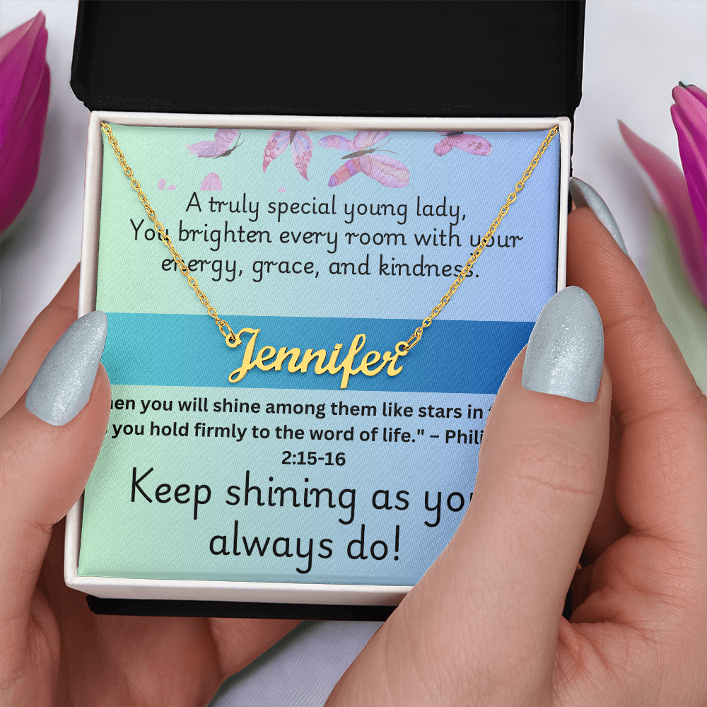 Keep Shinning - Personalized Necklace