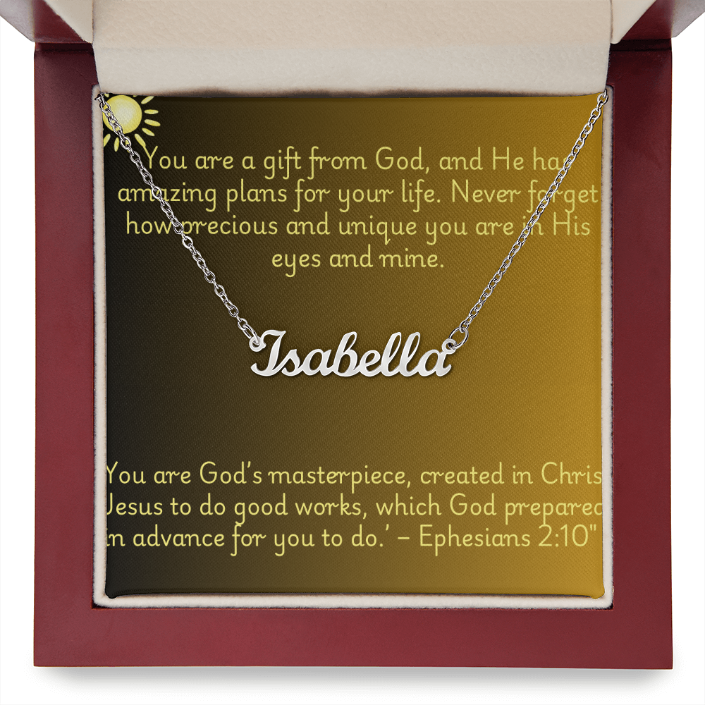 Gift From God - Personalized Name Necklace