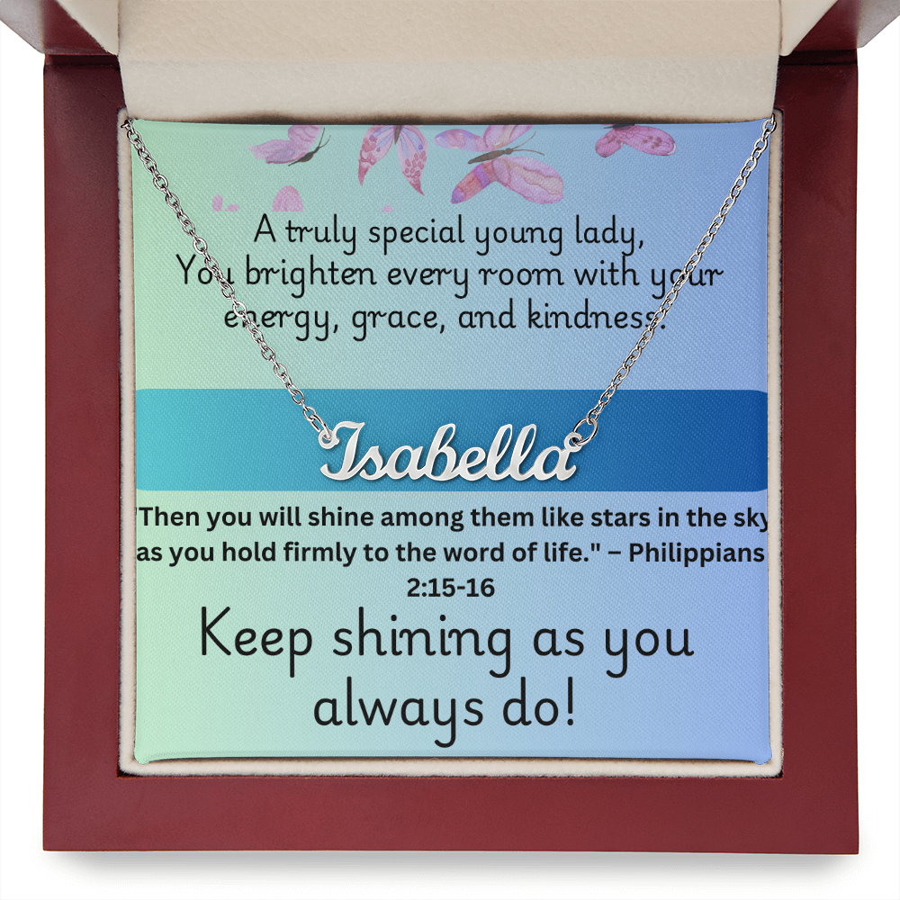 Keep Shinning - Personalized Necklace