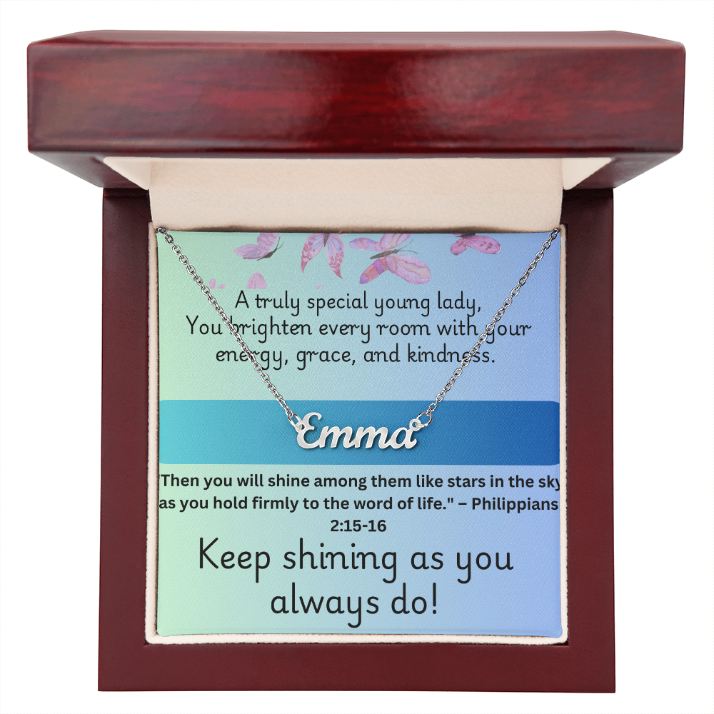 Keep Shinning - Personalized Necklace
