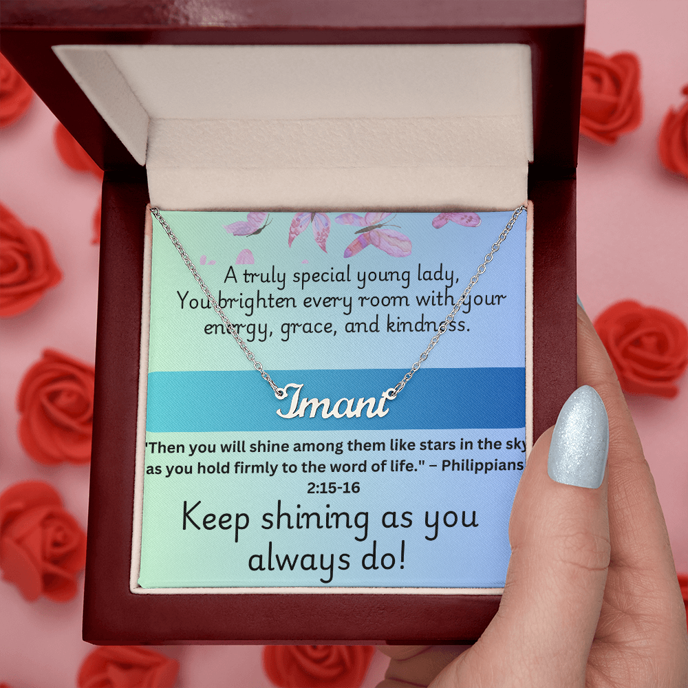 Keep Shinning - Personalized Necklace