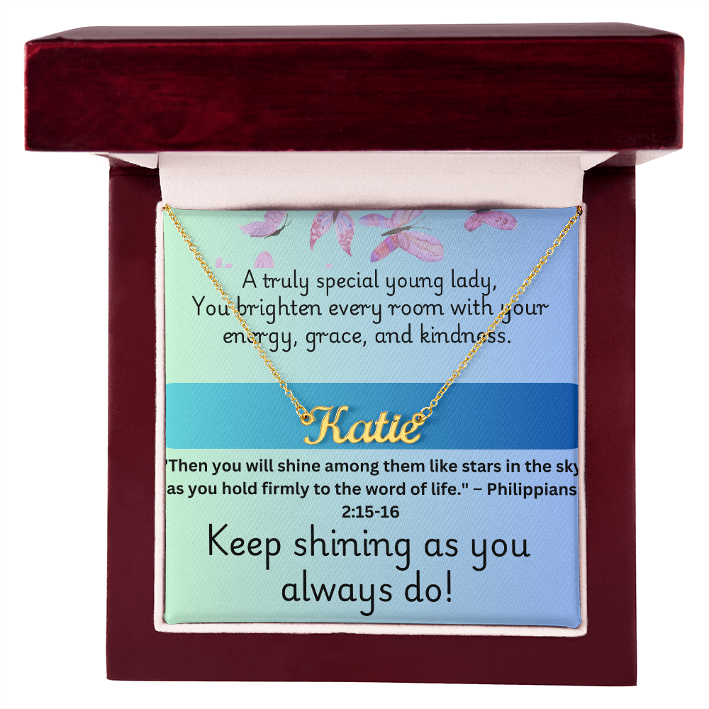 Keep Shinning - Personalized Necklace
