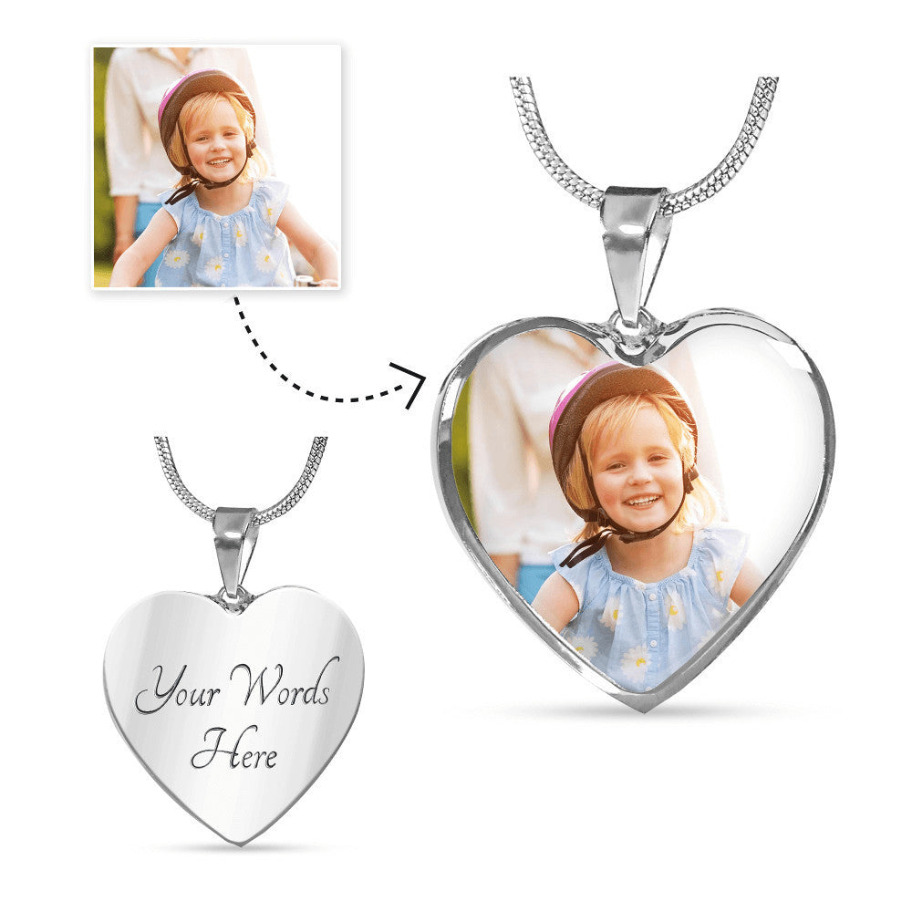 LoveLens: Capture Our Hearts Necklace- Customize it with your photo.