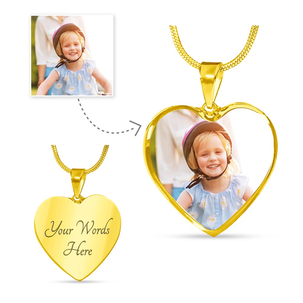 LoveLens: Capture Our Hearts Necklace- Customize it with your photo.