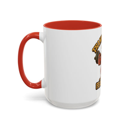 Thanksgiving Feast Mode Coffee Mug — Funny Muscle Turkey Accent Mug