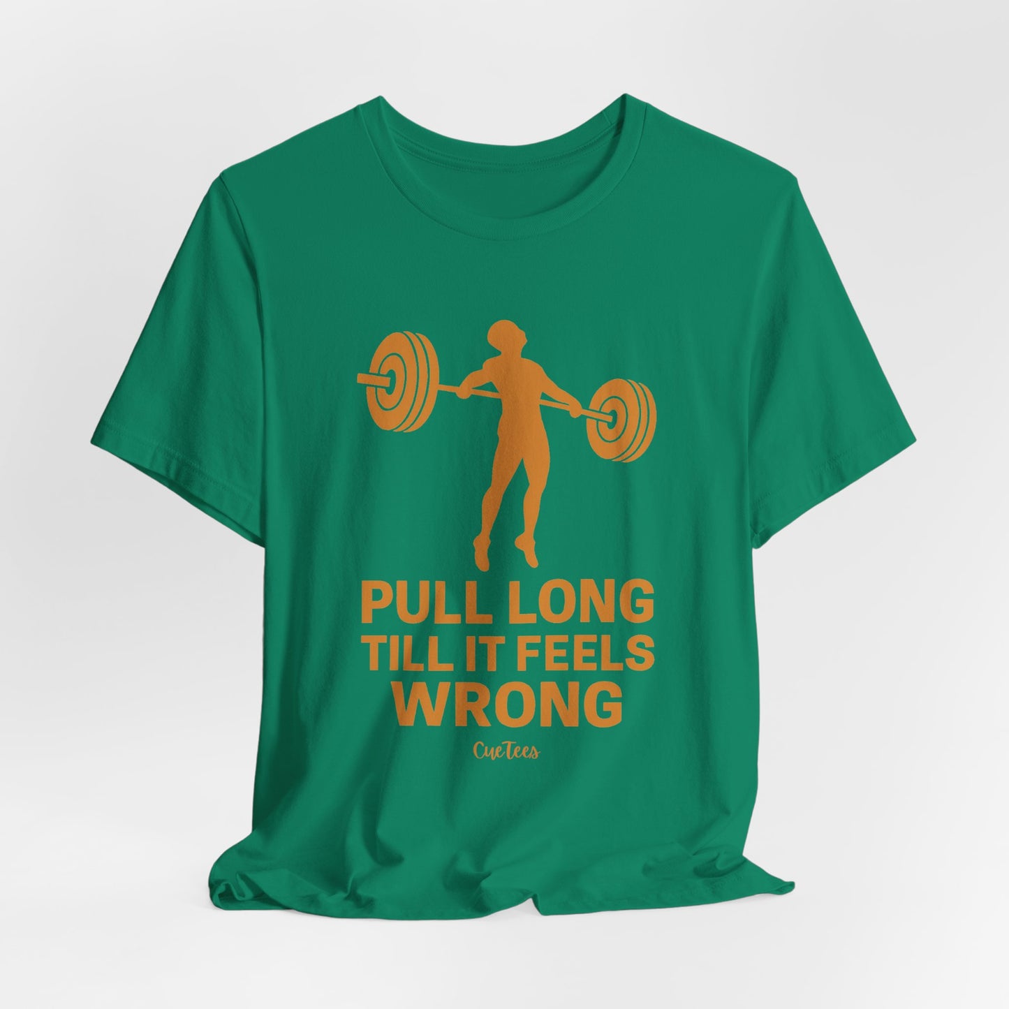 CueTees: The Long Pull Tee- Barbell Gym Tee