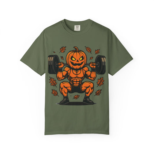 🩸 MAD Flexorcist: "Pumpkin Power" Tee  Tagline: Smash PRs, not pumpkins.