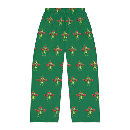 Christmas Weightlifting Grinchy Pajama Pants — Festive Green Holiday Lounge Pants