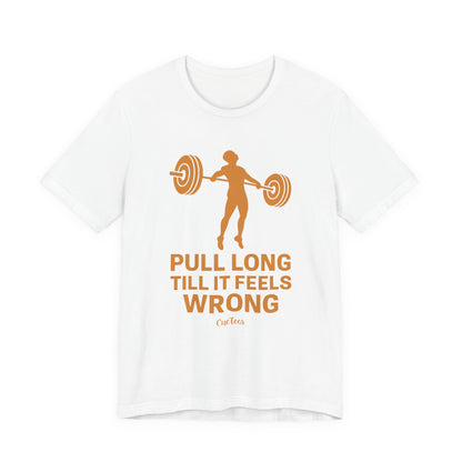 CueTees: The Long Pull Tee- Barbell Gym Tee