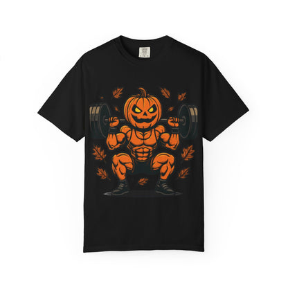 🩸 MAD Flexorcist: "Pumpkin Power" Tee  Tagline: Smash PRs, not pumpkins.