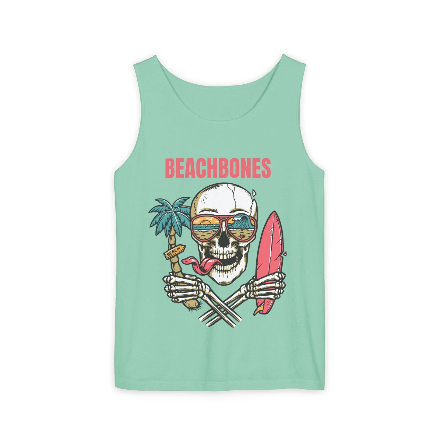 BeachBones Summer -Unisex Garment-Dyed Tank Top