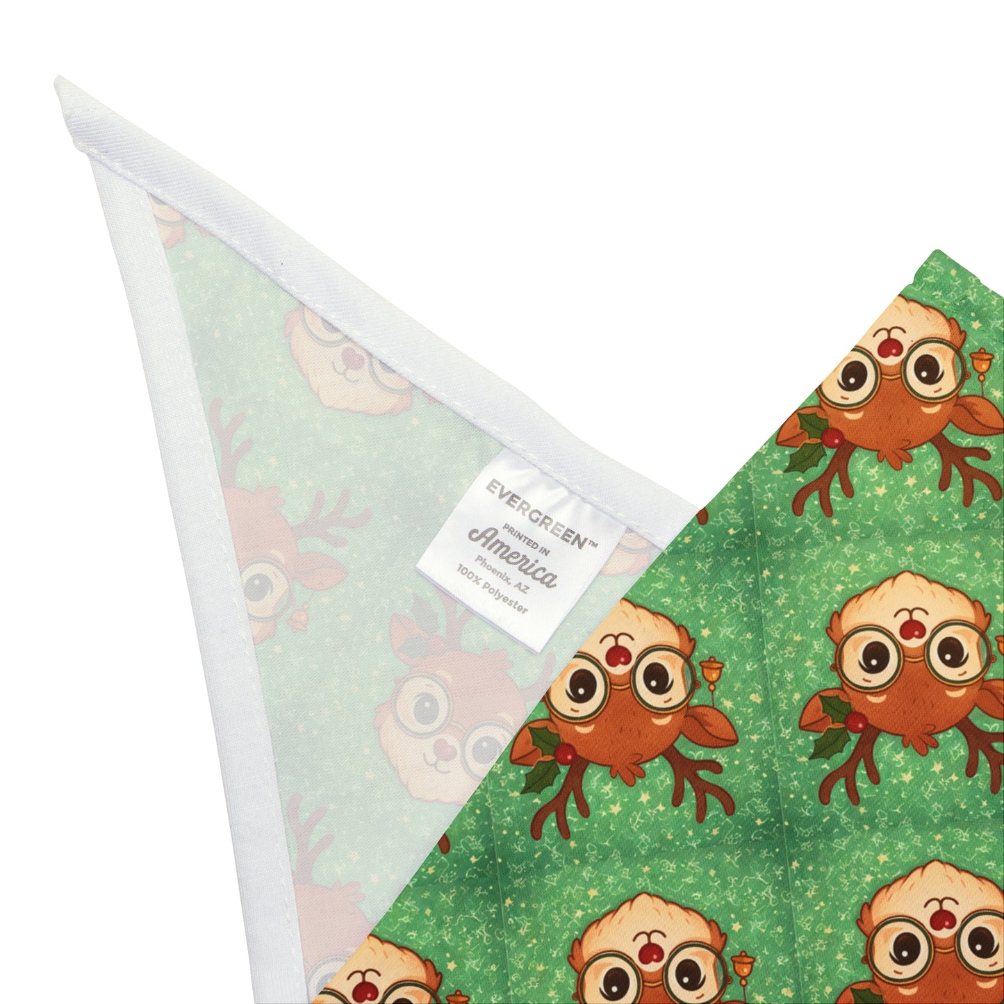 Reindeer Pet Bandana — Cute Holiday Dog & Cat Scarf