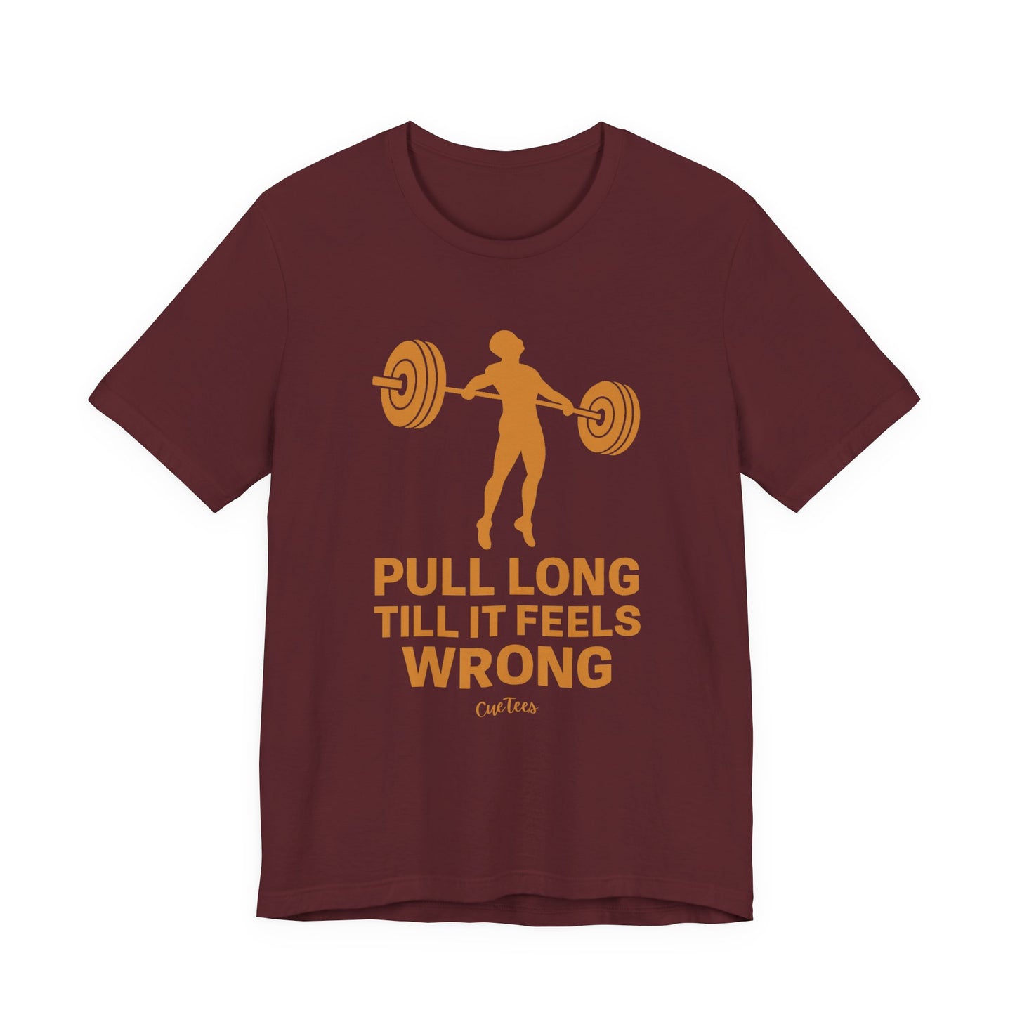 CueTees: The Long Pull Tee- Barbell Gym Tee