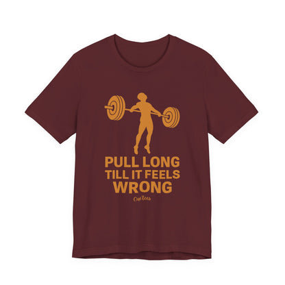 CueTees: The Long Pull Tee- Barbell Gym Tee