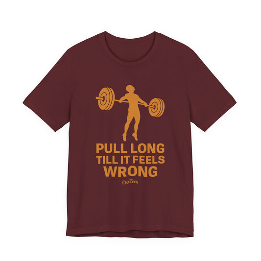 CueTees: The Long Pull Tee- Barbell Gym Tee