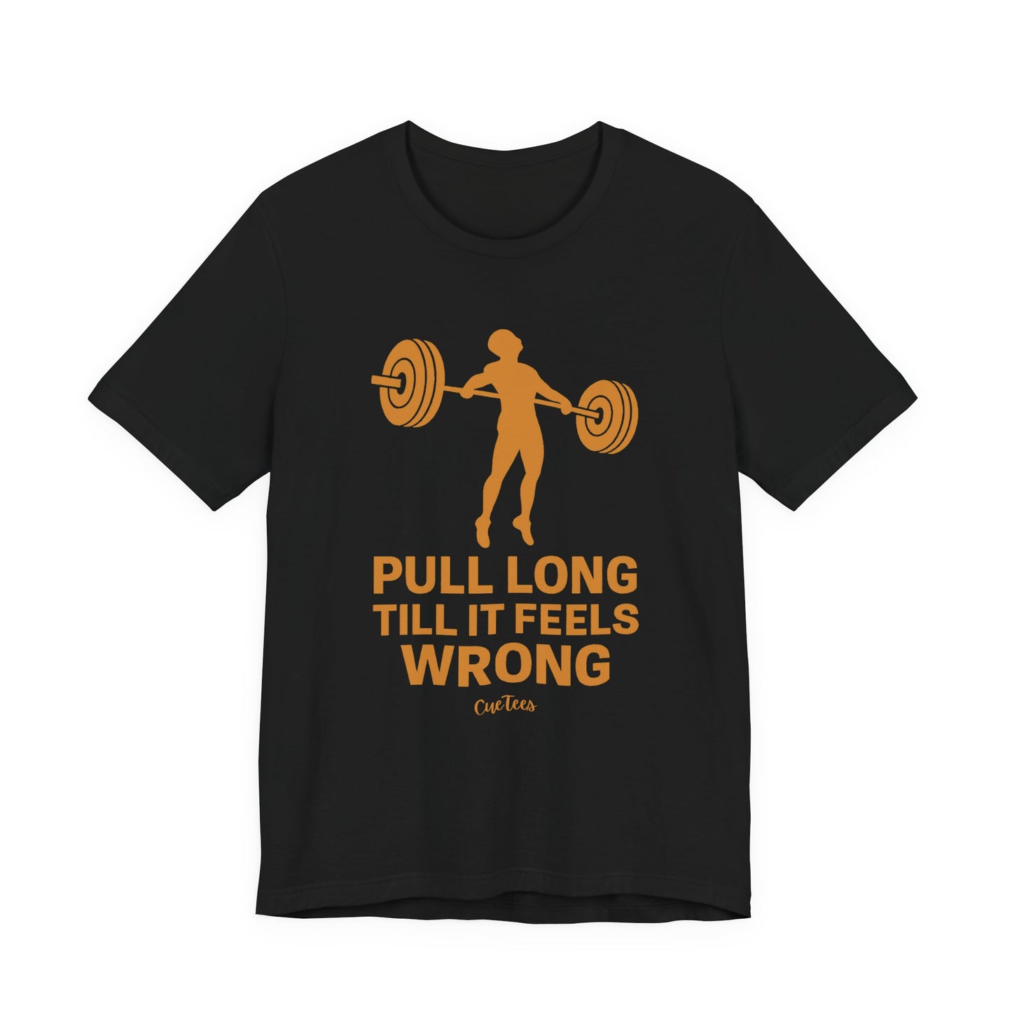 CueTees: The Long Pull Tee- Barbell Gym Tee
