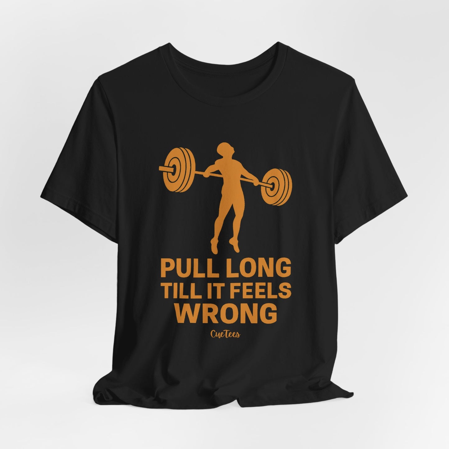 CueTees: The Long Pull Tee- Barbell Gym Tee