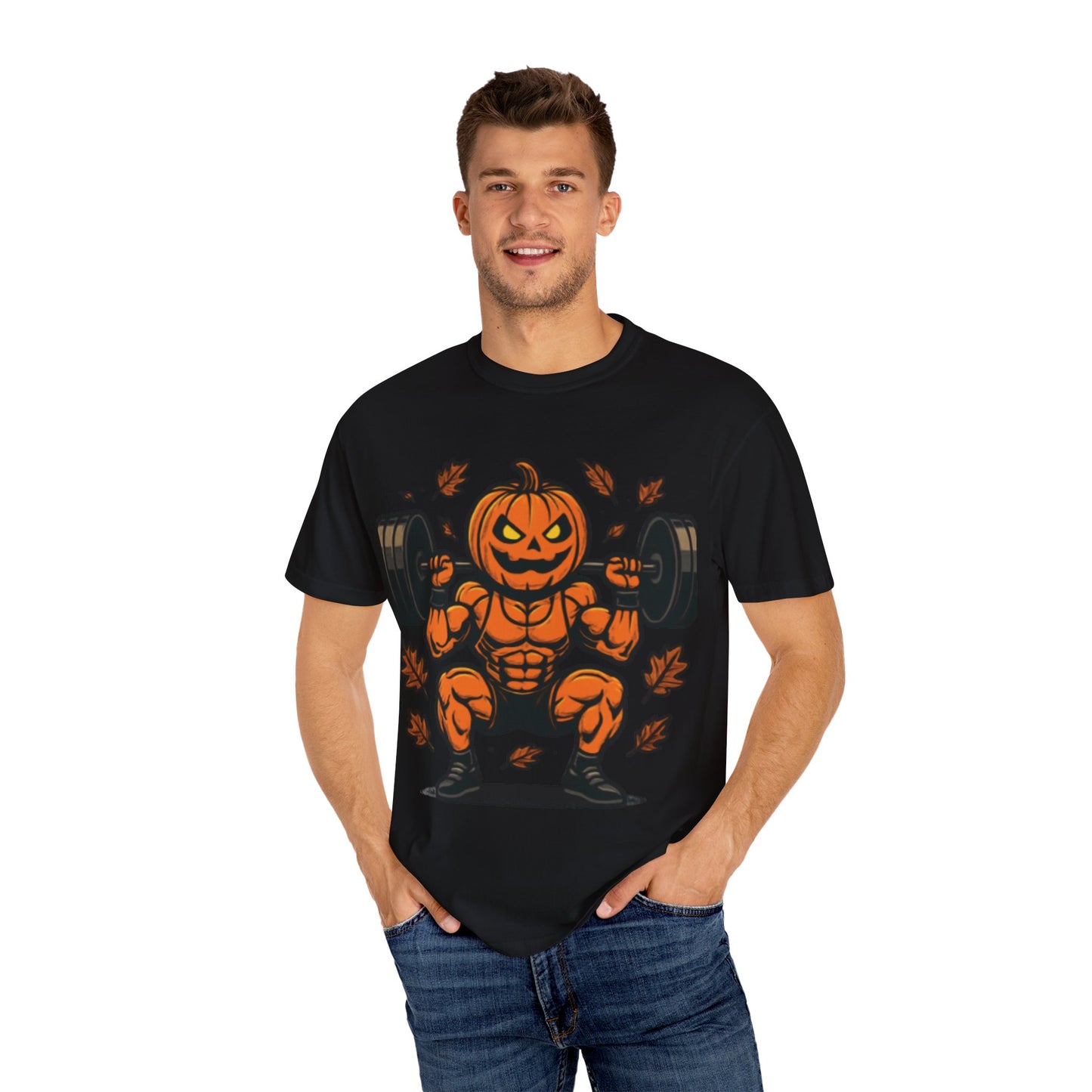 🩸 MAD Flexorcist: "Pumpkin Power" Tee  Tagline: Smash PRs, not pumpkins.